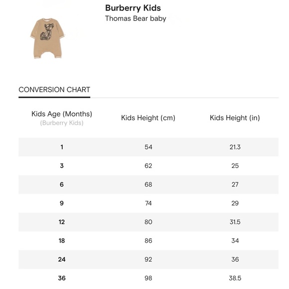 Burberry Baby Thomas Bear Infant Romper - Picture 4 of 13